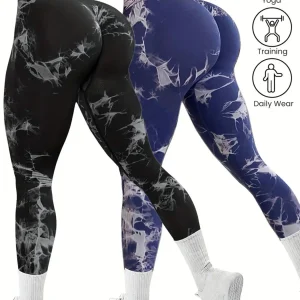 2pcs Seamless Yoga Leggings
