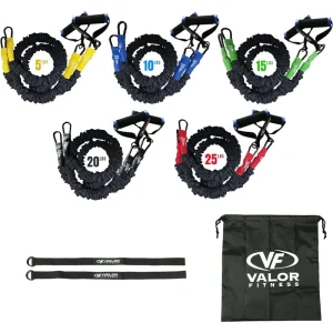Fitness Resistance Bands - 5lb to 25lbs