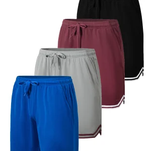 4-piece men's basketball shorts